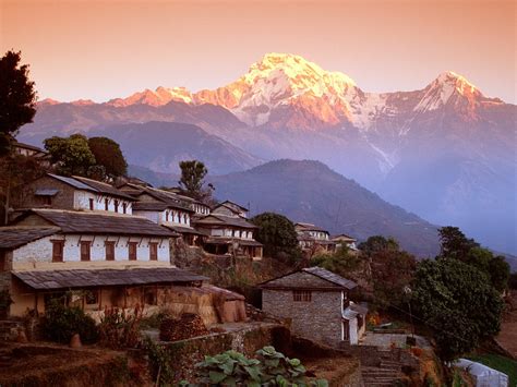 Ghandrung Village Nepal Himalaya Wallpapers And Images Wallpapers