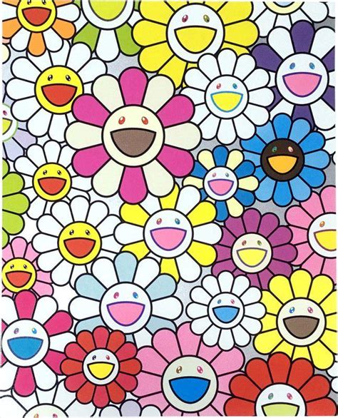 If your taste in interior. Takashi Murakami - A Little Flower Painting: Pink, Purple and Many Other Colors for Sale | Artspace