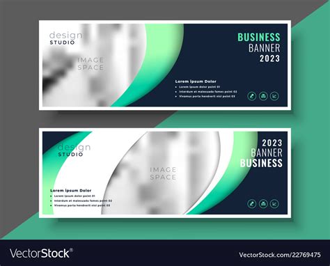 Professional Business Banner Template Layout Vector Image