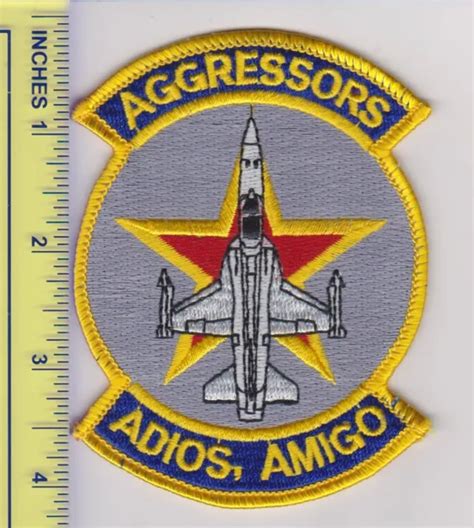 Us Air Force Patch 64 Aggressor Squadron Farewell 099 Picclick