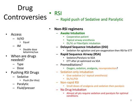 Ppt 5 Intro To Em Airway Management Rsi Pharmacology Powerpoint