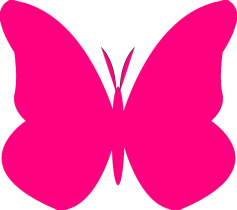 Borboleta Rosa Silhueta - Gráfico vetorial grátis no Pixabay png image