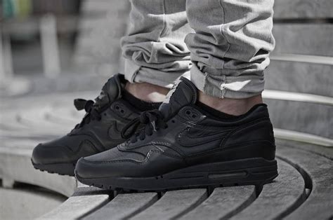 Nike Air Max 1 Leather Sc Full Black By Anthony Sweetsoles