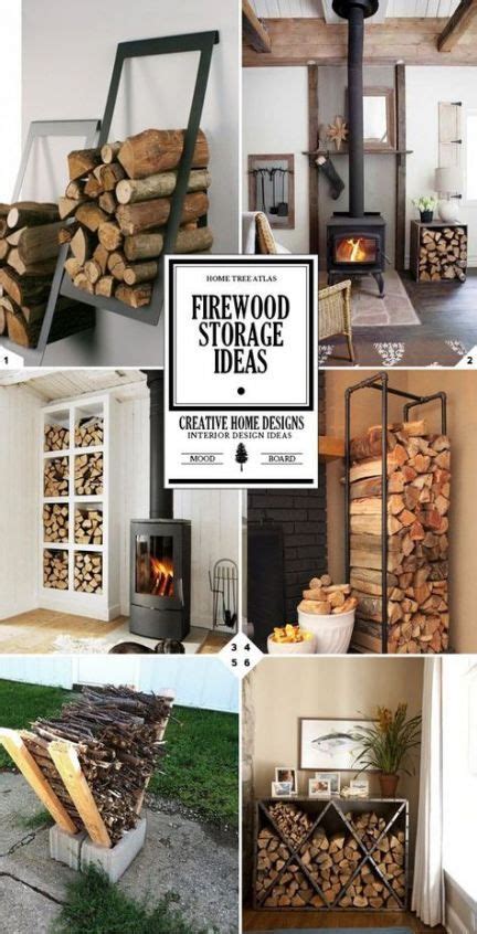 Trendy Fireplace Wood Storage How To Build Ideas Wood Storage Rack