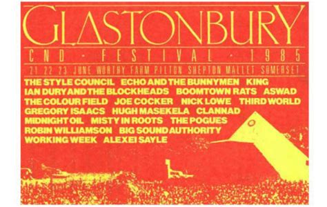 Every Glastonbury Poster And Line Up Since 1970