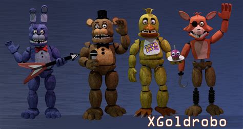 Fnaf 2 Un Withered Animatronics By Michael V On Deviantart