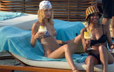 Bella Gigi Hadid Heat Up Greece In Revealing Bikinis Friday Rumors