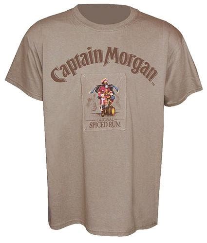 Captain Morgan T Shirt Patch T Shirt Gr Xl Amazonde Sport And Freizeit