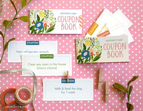 Make Your Own Printable Coupon Book For Mothers Day Lia