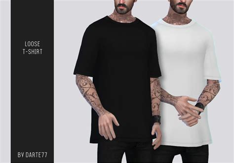 Loose T Shirt By Darte77 Sims 4 Male Cc Sims 4 Male Clothes Sims 4