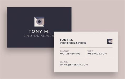 Free Photography Business Card Templates To Edit I Wepik