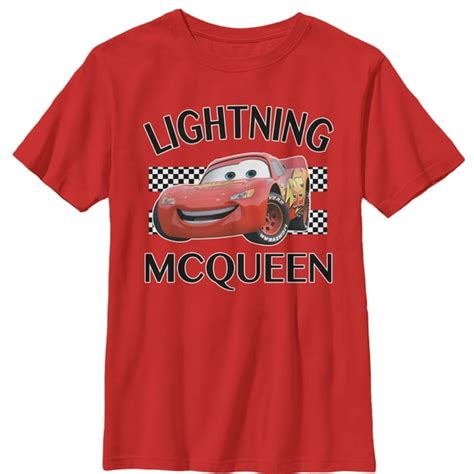 Disney Pixar Cars Cars Boys Lightning Mcqueen Portrait T Shirt