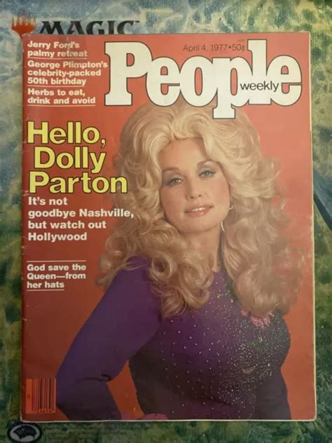 Vintage People Magazine Weekly April 4 1977 Dolly Parton Jerry Ford No