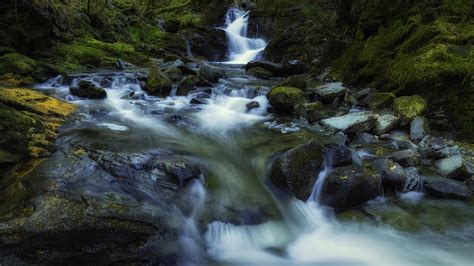 Waterfalls In Kirkton Glen Balquhidder Scotland Landscape Nature Small
