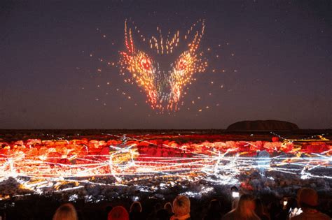 Wintjiri Wiru Launch Uluru Night Sky Lights Up With Spectacular Drone