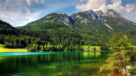 Papeis De Parede 1920x1080 Montanhas Florestas Lago Áustria Fotografia