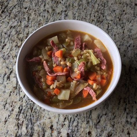 Cabbage and ground beef are just the most humble combo that works so well together. Corned Beef and Cabbage Soup | Recipe | Corn beef, cabbage soup, Corn beef, cabbage, Cabbage soup