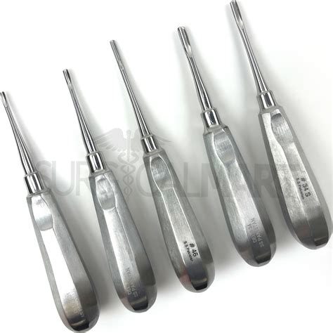 Pcs Dental Elevators Set Oral Implant Extraction Surgical Instruments SM