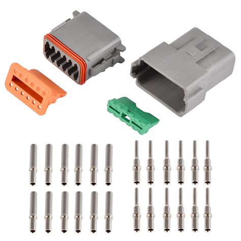 Msd 8186 Deutsch Dt 12 Pin Connector Kit 18 16 Ga W12p Dt06 12s Solid Contacts Ebay