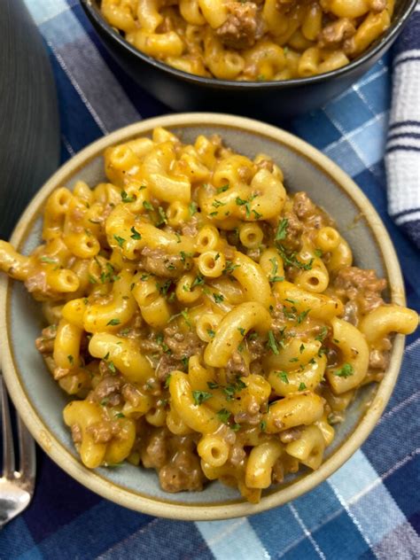 One Pot Hamburger Helper Beef Pasta Recipe Back To My Southern Roots