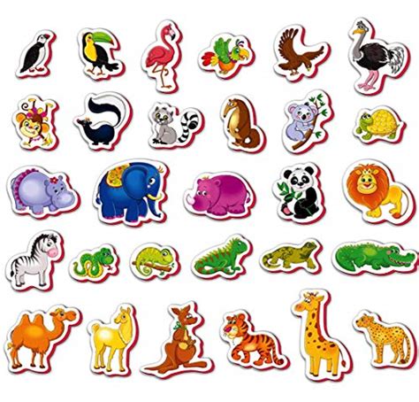 Refrigerator Magnets For Kids Zoo Animals 29 Foam Magnets For Toddler