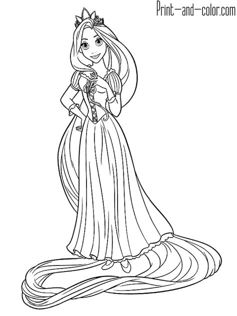 Free tangled coloring page to print and color, for kids : 21+ Pretty Image of Rapunzel Coloring Pages ...