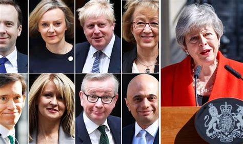 Tory Leadership Runners And Riders Next Prime Minister Full List