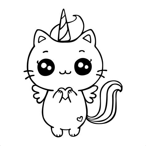 11 Wonnegül Coloriage Chat Kawaii Pictures  COLORIAGE