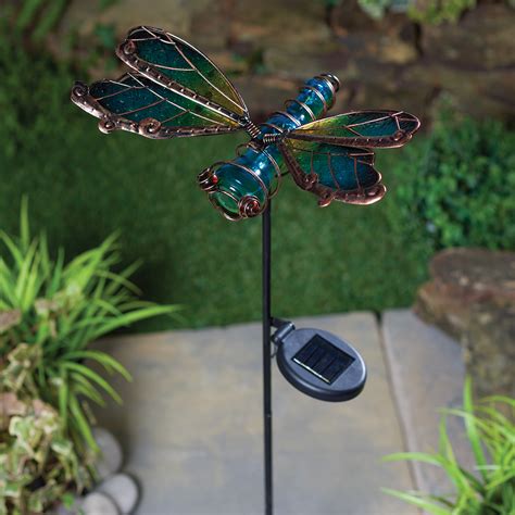 Solar Colourful Dragonfly Stake Light