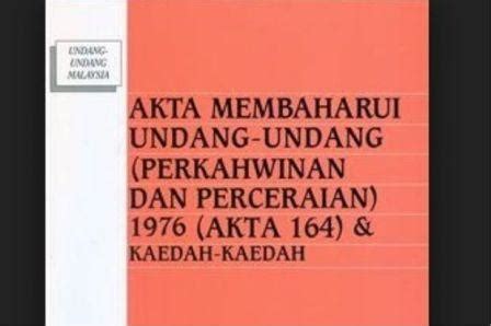 Assalamu'alaikum warohmatullahi wabarokatuh dengan memohon rahmat dan ridho allah swt, kami mengharap. Cadangan pindaan Akta 164 zalim kepada orang yang memeluk ...