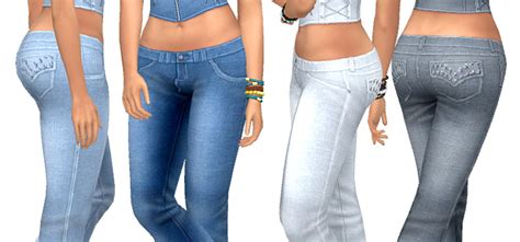 Sims 4 Low Rise Jeans Cc Maxis Match Alpha Fandomspot