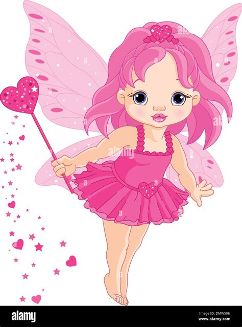 Cute Little Baby Love Fairy Stock Vector Image And Art Alamy