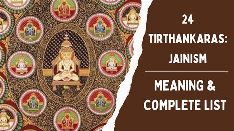 24 Tirthankaras In Jainismmeaning And Complete List Lesson 17a Ugc Net