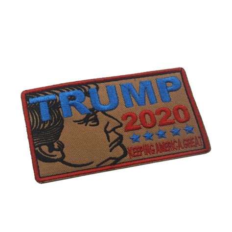 3d Trump 2020 Morale Patches Tactical Army Fan Diy Hook Badges For