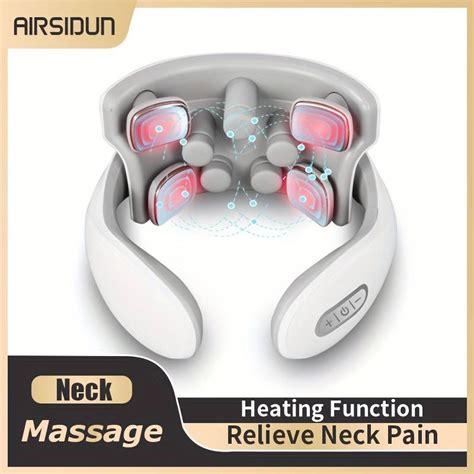 Neck Massage Instrument Intelligent Electric Rechargeable Heating Hot Pressing Magnetic Pulse