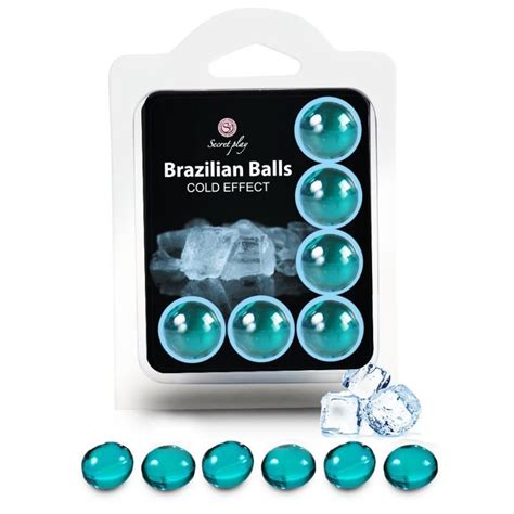 secretplay set 6 brazilian balls cold effect play poppers