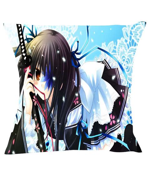 Fairshopping Multicolor Silk Anime Girl Sword Posture Dressing Cushion