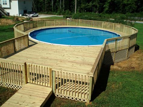 Pool decks for 28 foot round above ground pool. Pin by Country Carrie on Oriole house | Pool deck plans ...