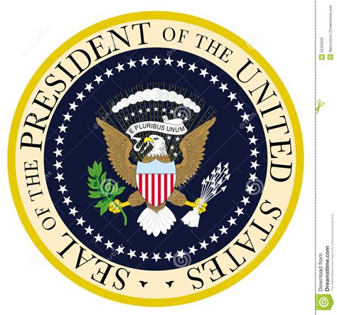 President Seal Stock Illustration Illustration Of Executive 52333505