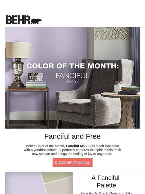Behr Color Of The Month Fanciful M560 2 Milled