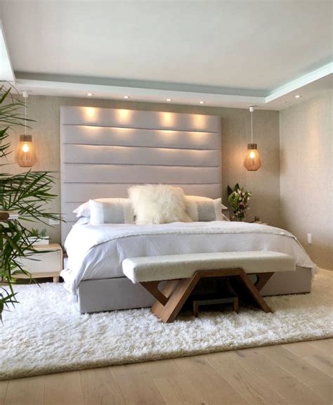 Modern Beige Bedroom Luxury Decor Decoração Quarto Casal Simples