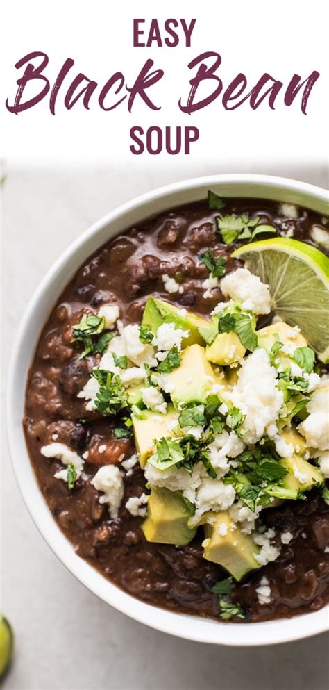 Easy Black Bean Soup Recipe Isabel Eats Easy Mexican