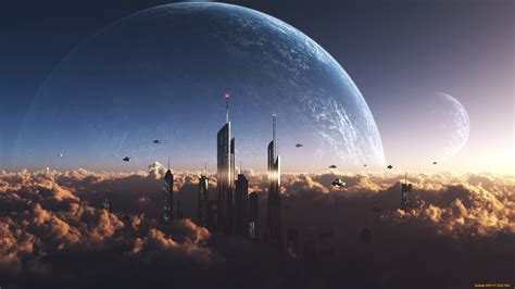 Download Sci Fi City Sci Fi City Hd Wallpaper