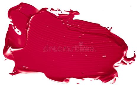 Red Beauty Swatch Skincare And Makeup Cosmetic Product Sample Texture