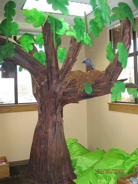 Estes Park Library Stage Paper Mache Tree Paper Tree Classroom Tree