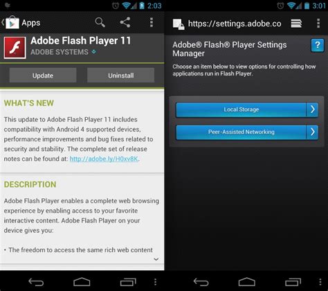 Some features of flash player 11.5 include the following Adobe Flash Player 11 updated with ICS video fixes - Android Community