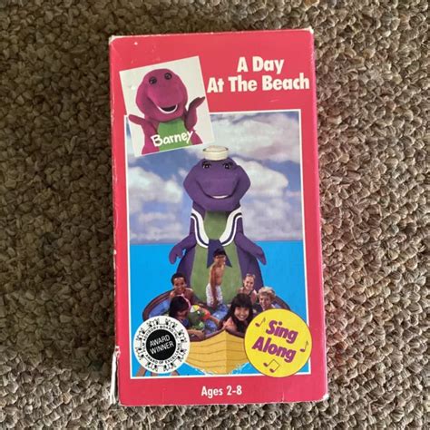 Barney A Day At The Beach Vhs Rare Picclick Uk