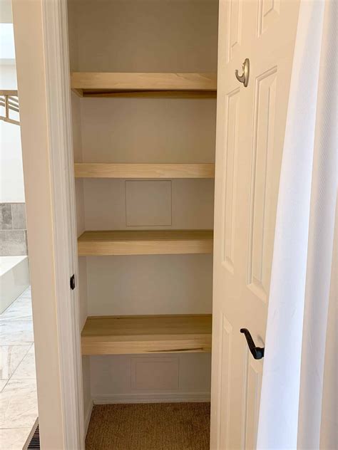 Easy Diy Closet Shelves Tutorial Modern Wood Arinsolangeathome