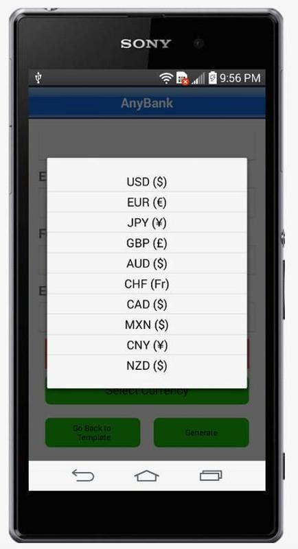 You can change the currency symbol to what you want the fake bank account app isn't on the play store and it is just 2.9 mb. Fake Bank Account Free for Android - APK Download
