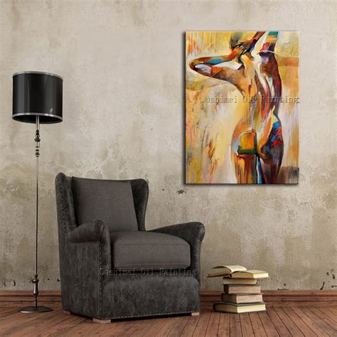 Oil Art Collectibles Abstract Painting Oil Painting Naked Woman Body Modern Etna Com Pe